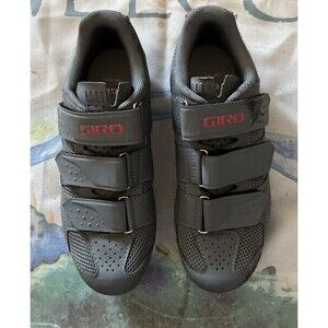 Women’s Giro Rev Sz 6.5 Grey/Red Road Cycling Shoes